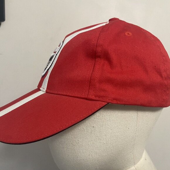 Ducati Corse Racing Moto Italian Adjustable Hat Red OSFA - Picture 3 of 9